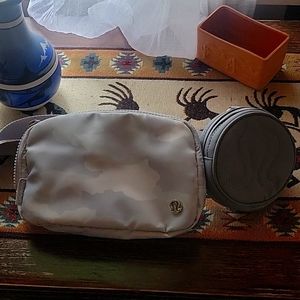 Brand new lululemon grey camo belt bag . Coin purse not included.
